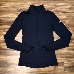 Nike Pro Dri-Fit Black Quarter Zip Size Small